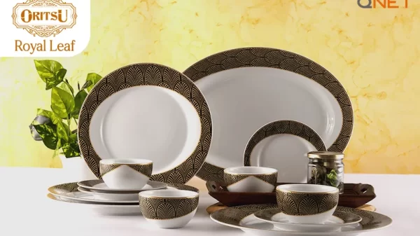 ORITSU Royal leaf dinner set