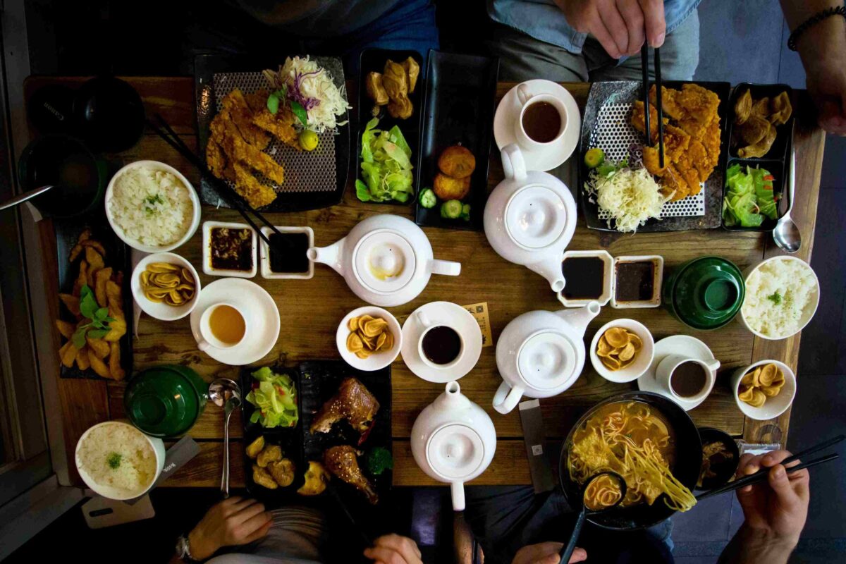 A spread of premium dinner set