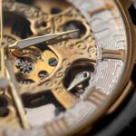 A glance at the intricate workmanship of mechanical watch