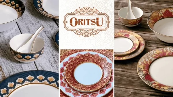 A selection of luxury dinner sets from The ORITSU